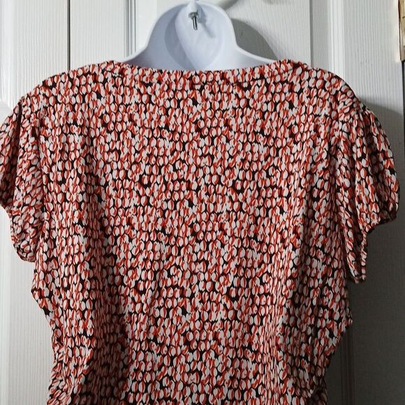 Worthington Stretch printed blouse Sz XLEUC - Picture 7 of 8